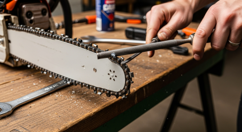 How to Sharpen a Chainsaw Chain